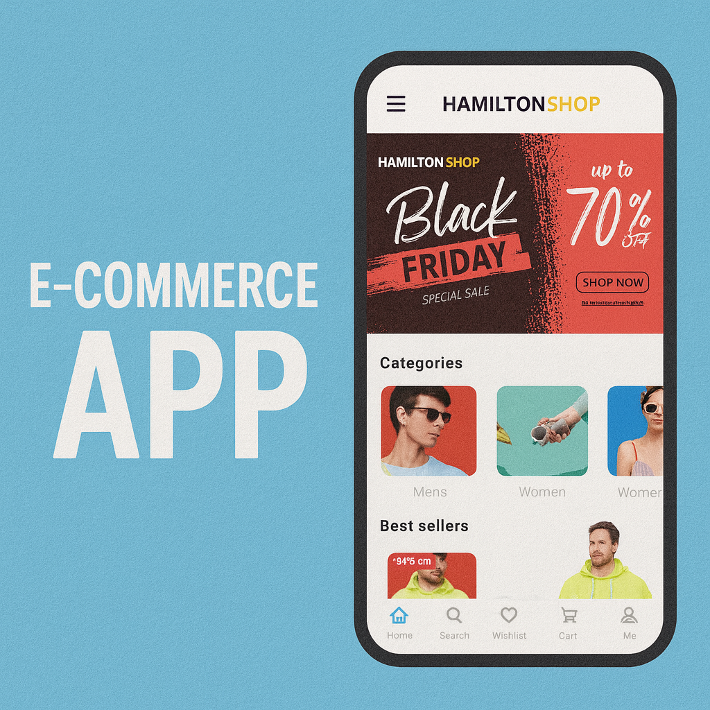 تطبيق التجارة الإلكترونية للجوال